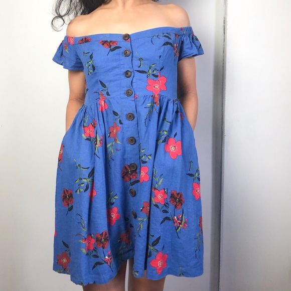 UO Floral Off Shoulder Dress - Picture 5 of 8